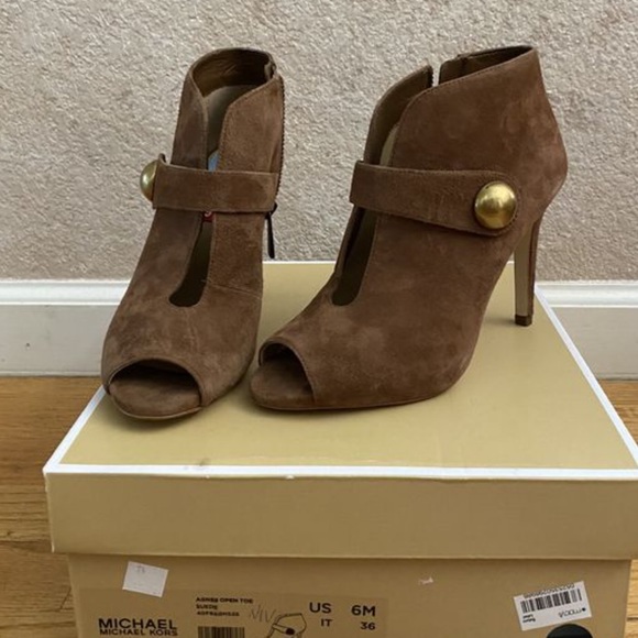 Michael Kors Women’s Suede Open Toe Shoes - Picture 1 of 1